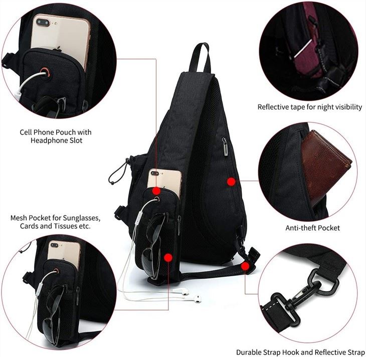 Sling Bag Crossbody Sling Backpack